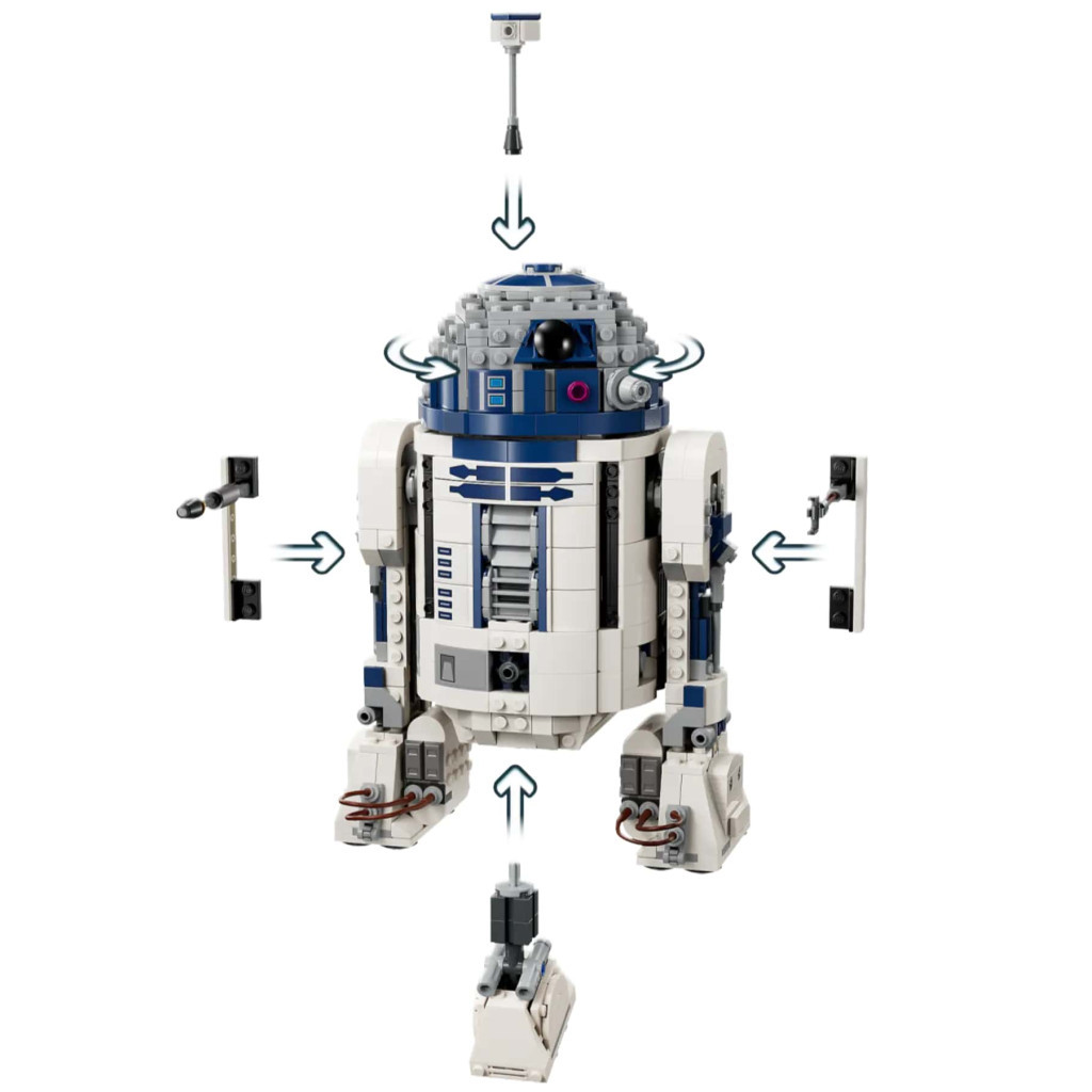 Конструктор LEGO Star Wars R2-D2 1050 деталей (75379) - зображення 7