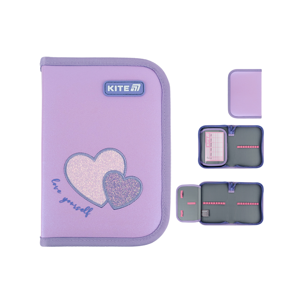 Пенал Kite 621 Sweetheart, 1 відділення, 1 відворот (K25-621-1) - зображення 1