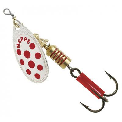 Блешня Mepps Aglia Decorees silver/red dots 3.5гр №1 (30127 001) - зображення 1