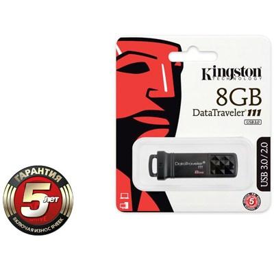 USB флеш накопичувач Kingston 8Gb DataTraveler DT111 Black (DT111/8GB) - зображення 3