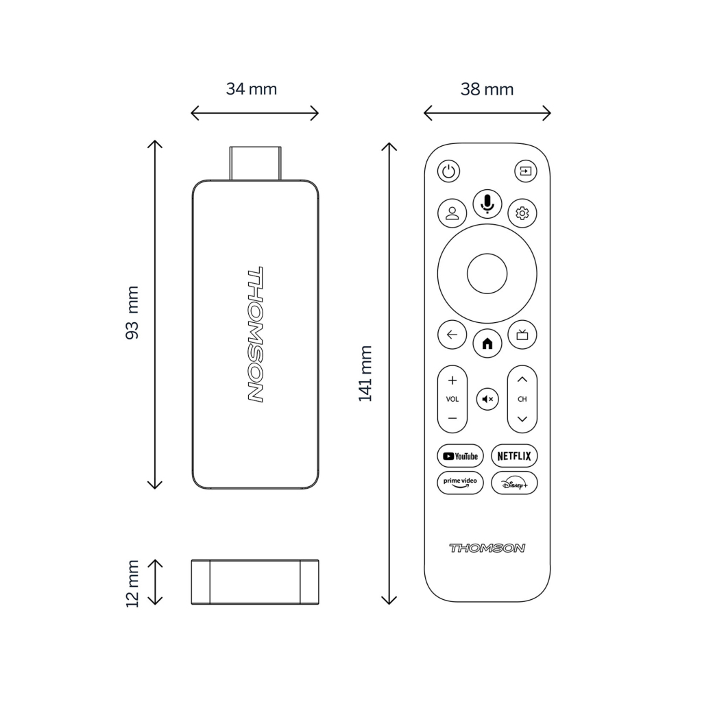 Медіаплеєр THOMSON Streaming Stick 140 4K UHD (223490) - зображення 2