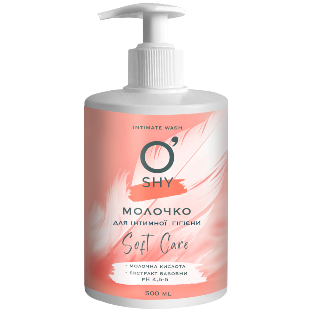 Молочко для інтимної гігієни O'Shy Soft Care 500 мл (4820185227445) - зображення 1