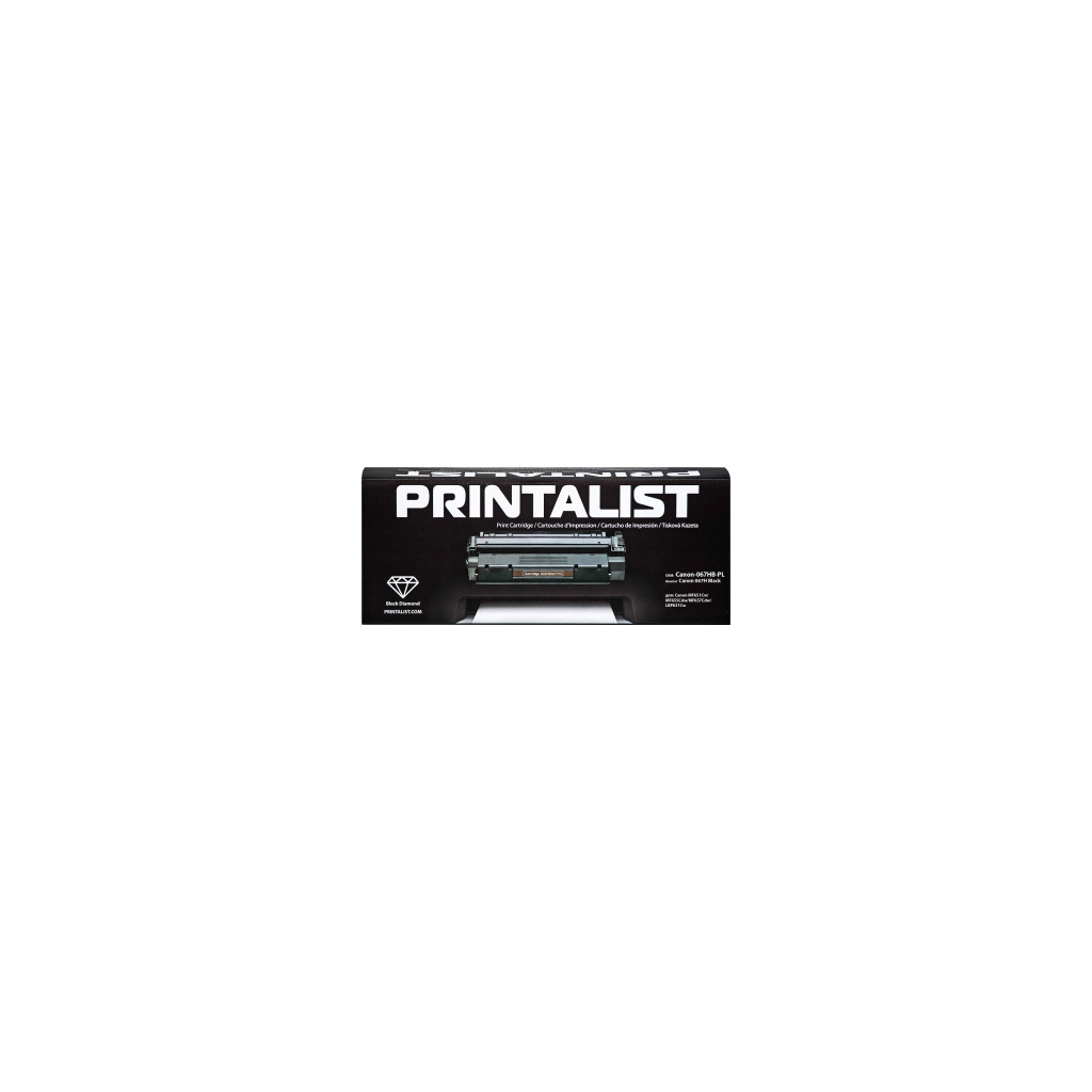 Картридж Printalist Canon 067H Black MF651Cw/MF655Cdw/MF657Cdw/LBP631Cw (Canon-067HB-PL) - зображення 1