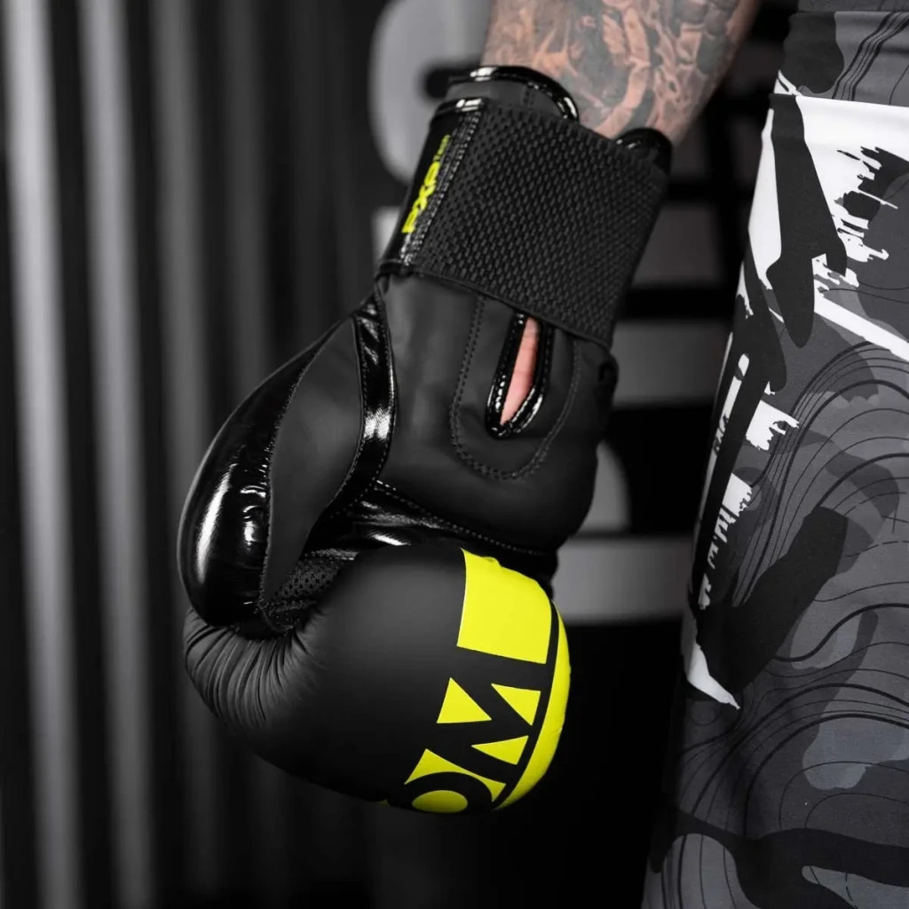 Боксерські рукавички Phantom Apex Elastic Neon Black/Yellow 16 унцій (PHBG2300-16) - зображення 8