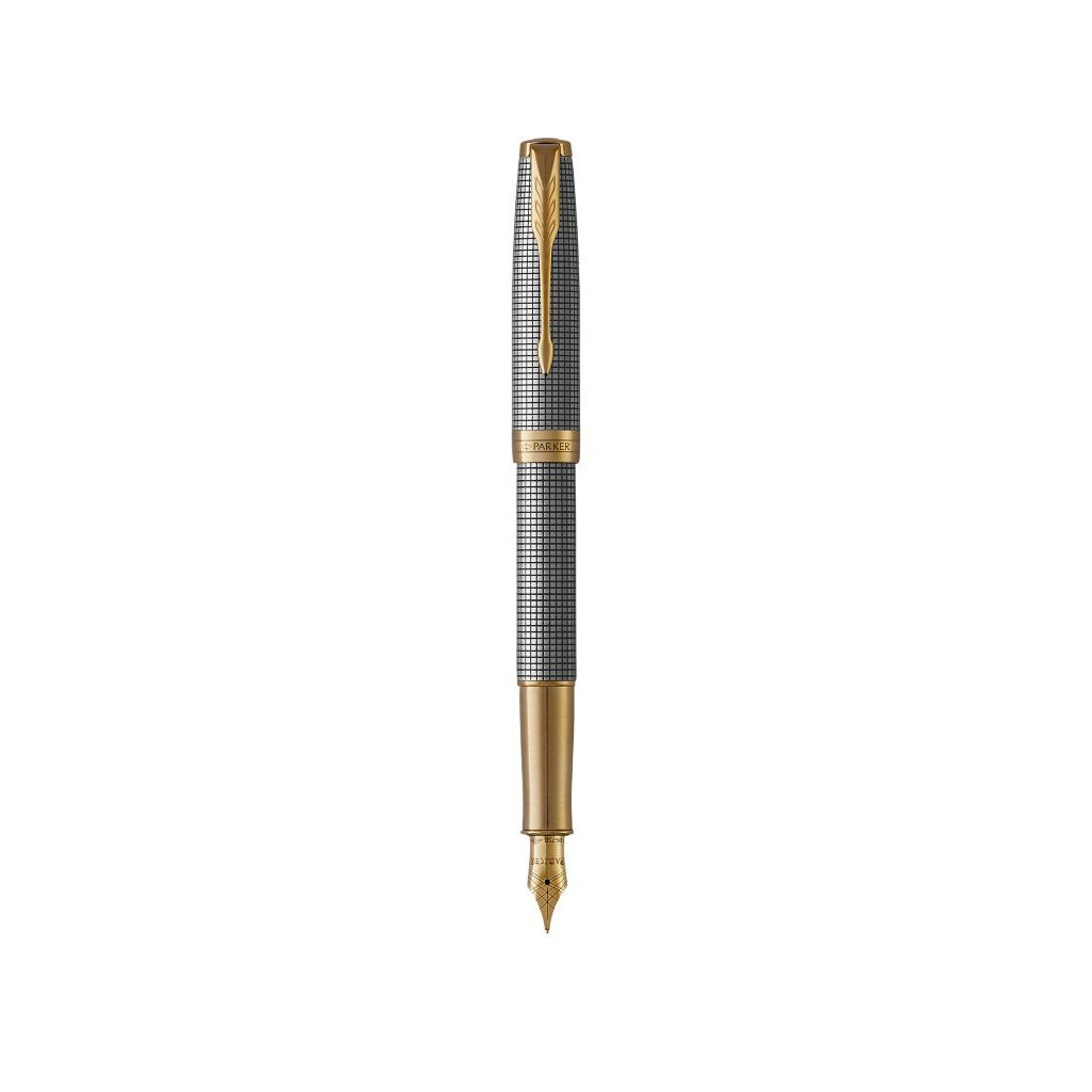 Ручка пір'яна Parker SONNET 17 Cisele Silver GT  FP18 F (88 211) - зображення 1