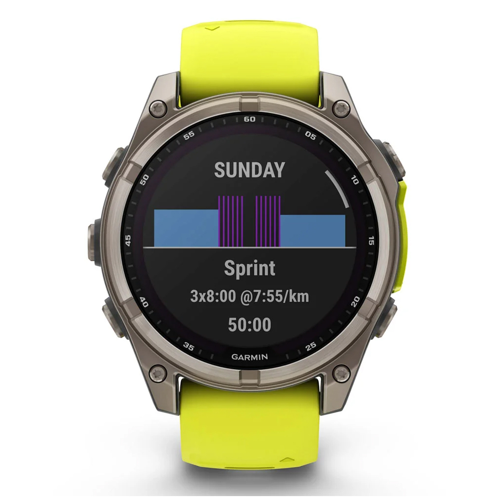 Смарт-годинник Garmin fenix 8 47mm,Saph Solar, BareTi/Graphite,AmpYe/GrphBnd (010-02906-21) - зображення 7