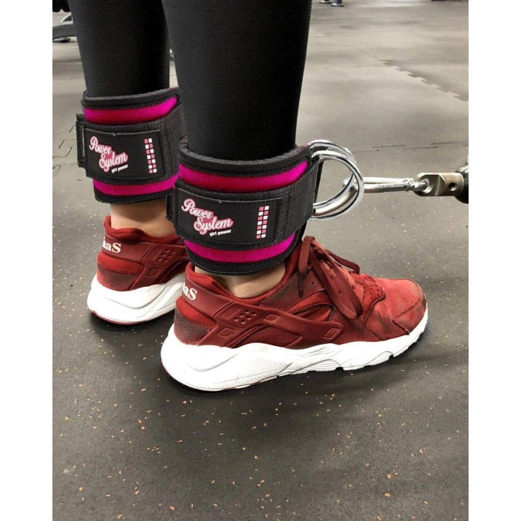 Манжета для тяги Power System Ankle Strap Gym Babe PS-3450 Pink (PS_3450_Pink) - изображение 2