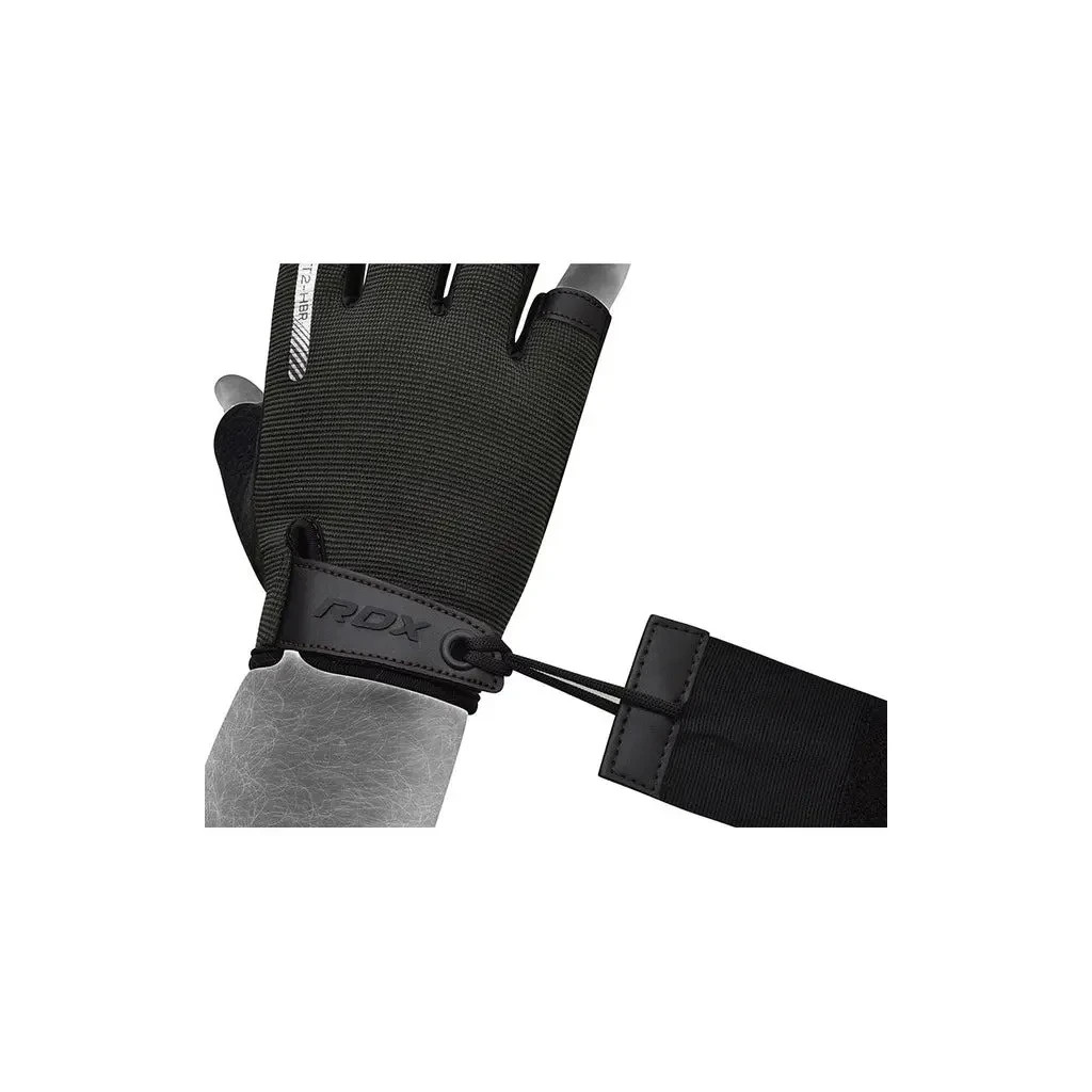 Рукавички для фітнесу RDX T2 Half Brown XL (WGA-T2HBR-XL) - зображення 5