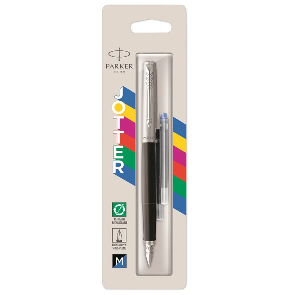 Ручка пір'яна Parker JOTTER 17 Original Black CT  FP M блистер (15 616) - зображення 1
