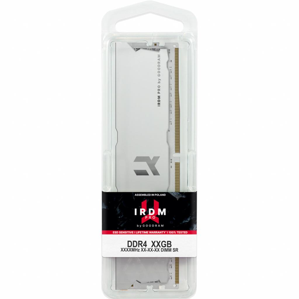 Модуль пам'яті для комп'ютера DDR4 8GB 3600 MHz IRDM PRO White Goodram (IRP-W3600D4V64L17S/8G) - зображення 3