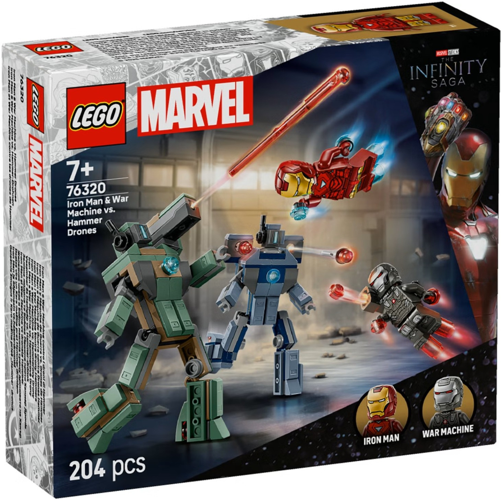 Конструктор LEGO Super Heroes Залізна людина та Бойова Машина проти Хаммер Дронів (76320) - зображення 1