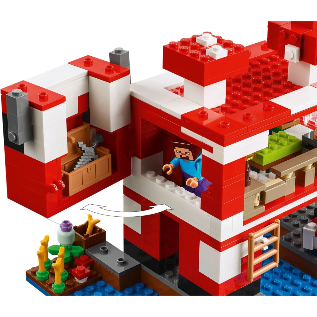 Конструктор LEGO Minecraft Грибний будинок (21270) - зображення 4