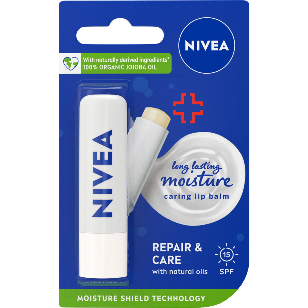 Бальзам для губ Nivea SOS-догляд з вітаміном Е і пантенолом (4005808369676/4005900568915) - зображення 1