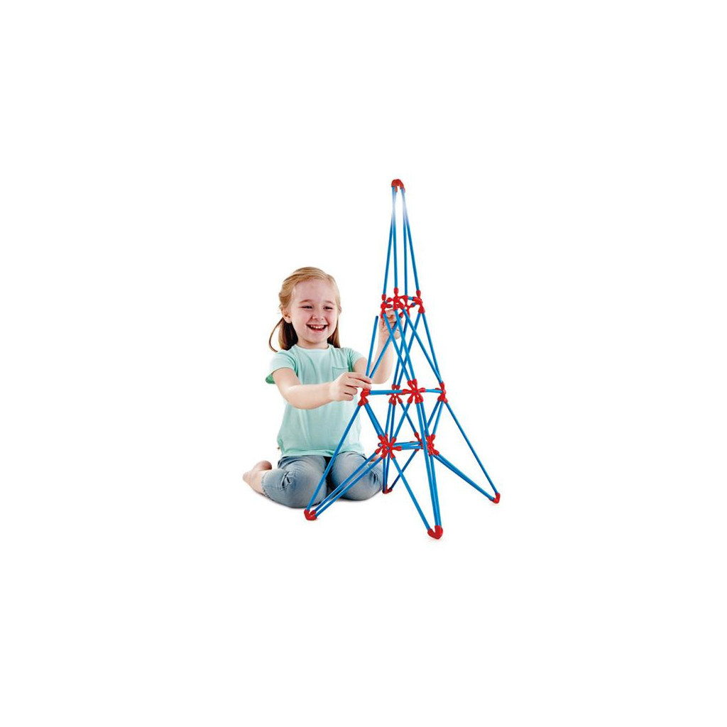 Конструктор Hape Flexistix Ейфелева вежа 62 деталі бамбуковий (E5563) - зображення 3
