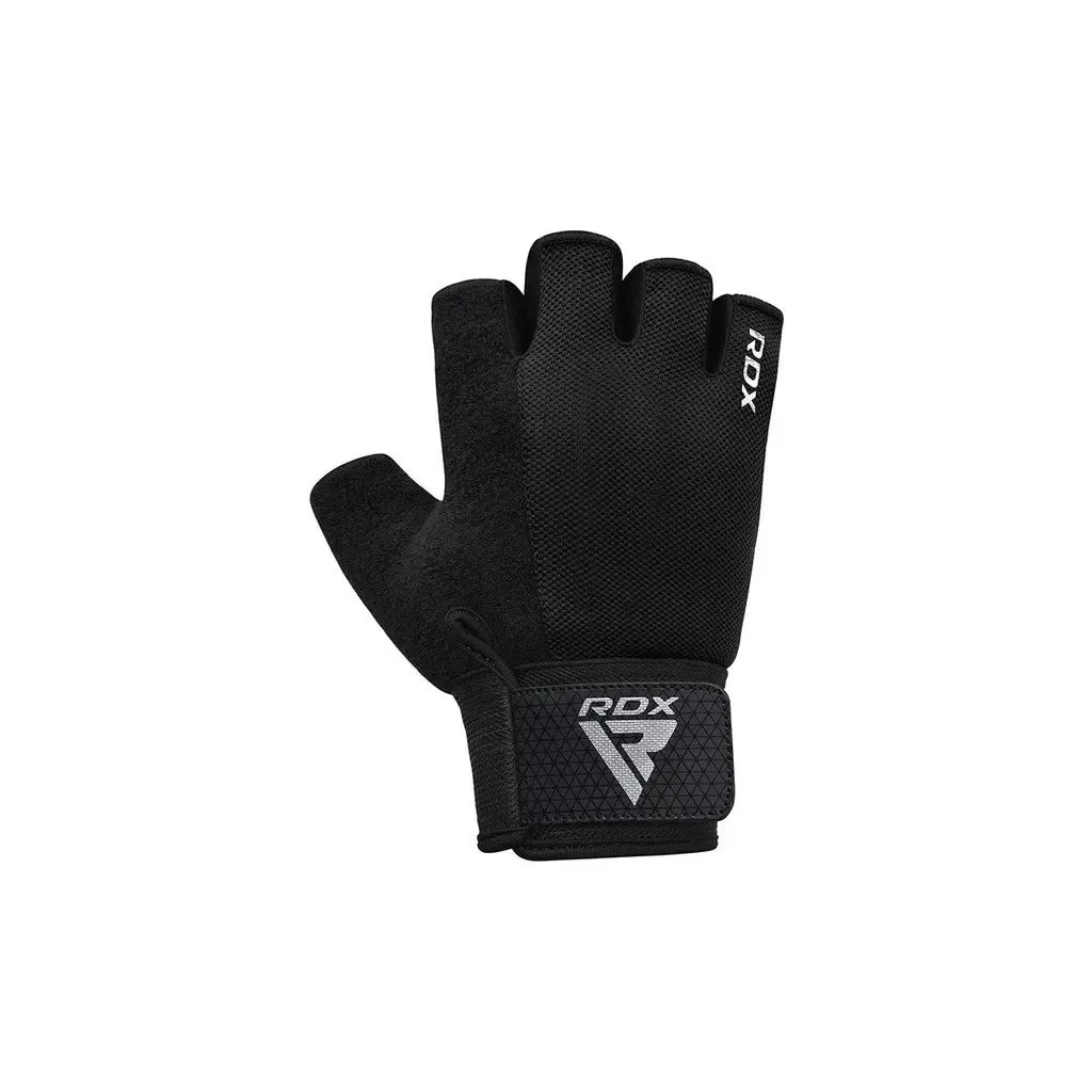 Рукавички для фітнесу RDX W1 Half Black Plus XL (WGA-W1HB-XL+) - зображення 3