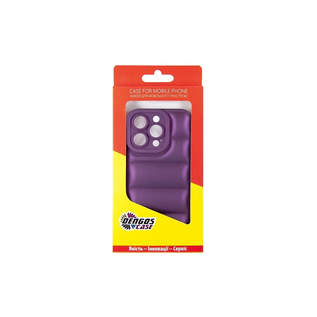 Чохол до мобільного телефона Dengos iPhone 14 Pro Case + Glass (Purple) (DG-KM-80) - зображення 3