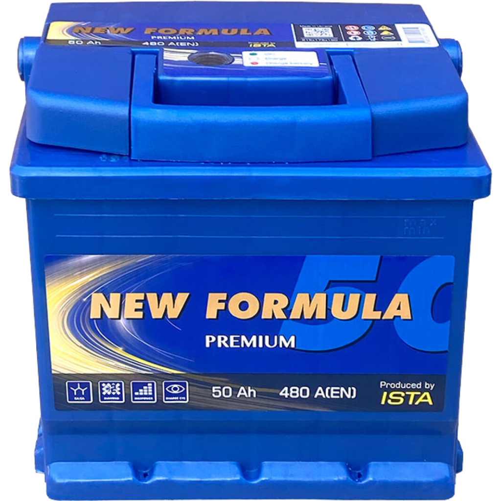 Акумулятор автомобільний NEW FORMULA PREMIUM 50Ah (+/-) (480EN) (5502302210) - зображення 1