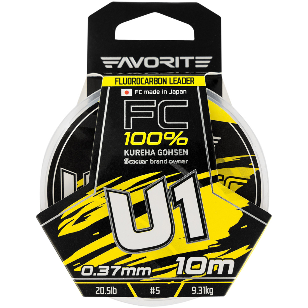 Флюорокарбон Favorite U1 FC 10m 5.0/0.37mm 20.5lb/9.31kg (1693.11.84) - зображення 2