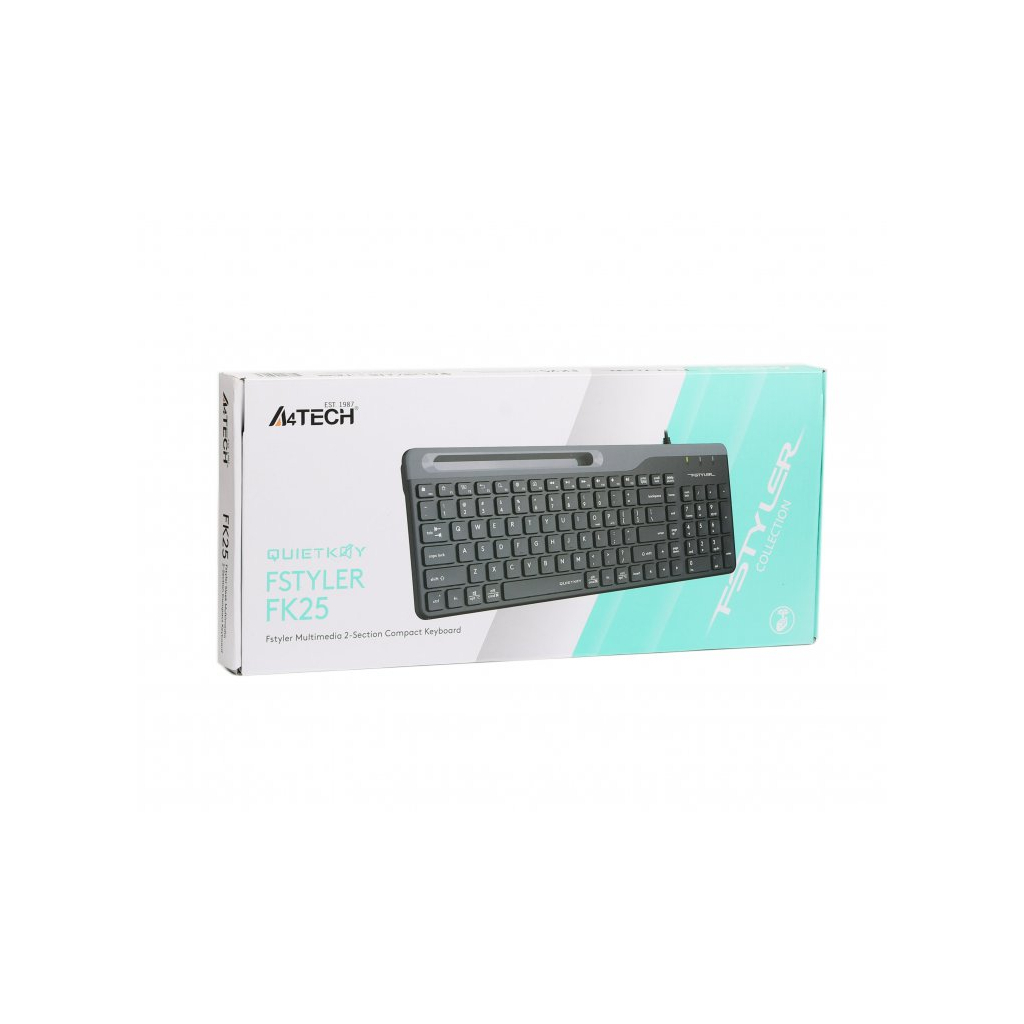 Клавіатура A4Tech FK25 USB Black - зображення 6