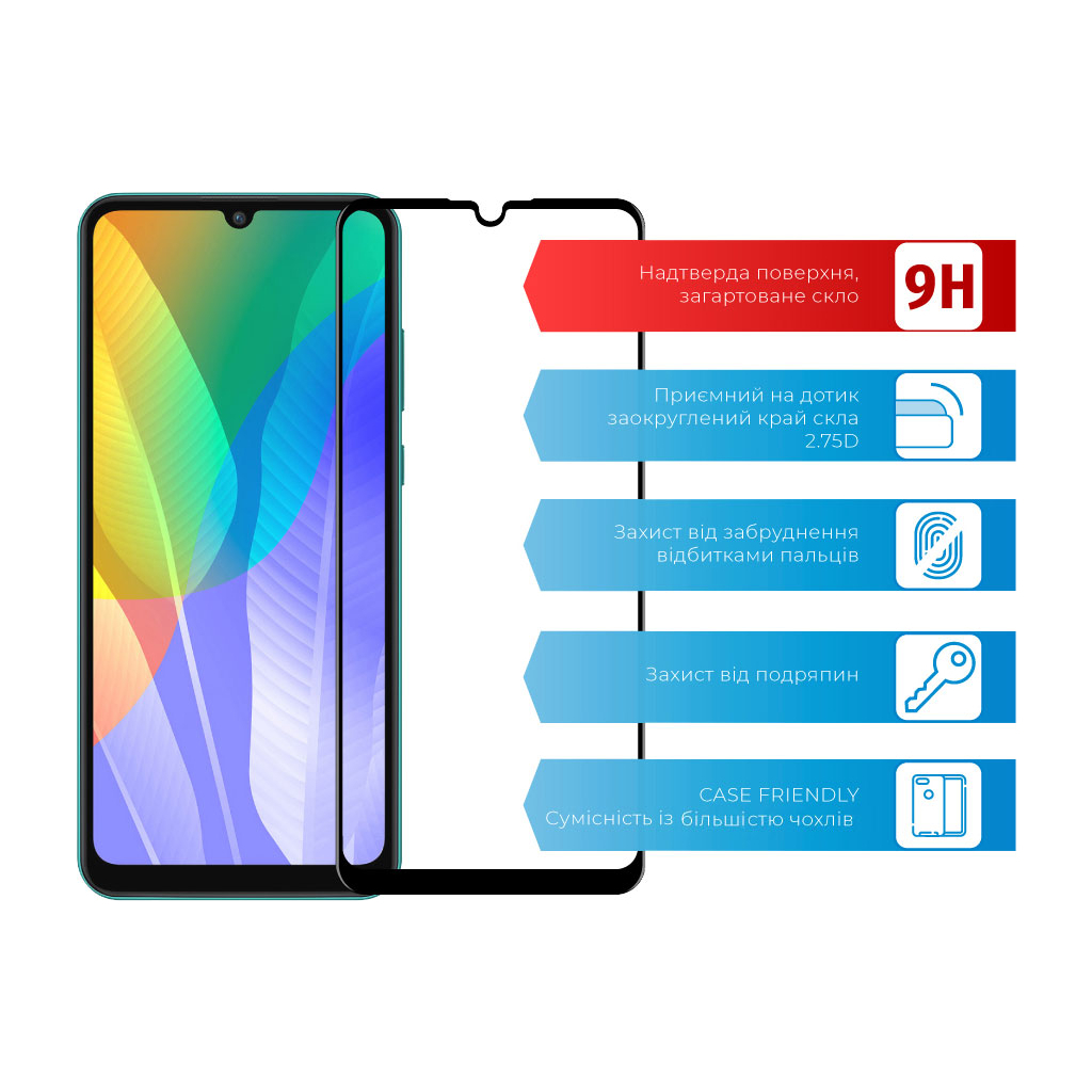 Скло захисне ACCLAB Full Glue Huawei Y6p (1283126508301) - зображення 2