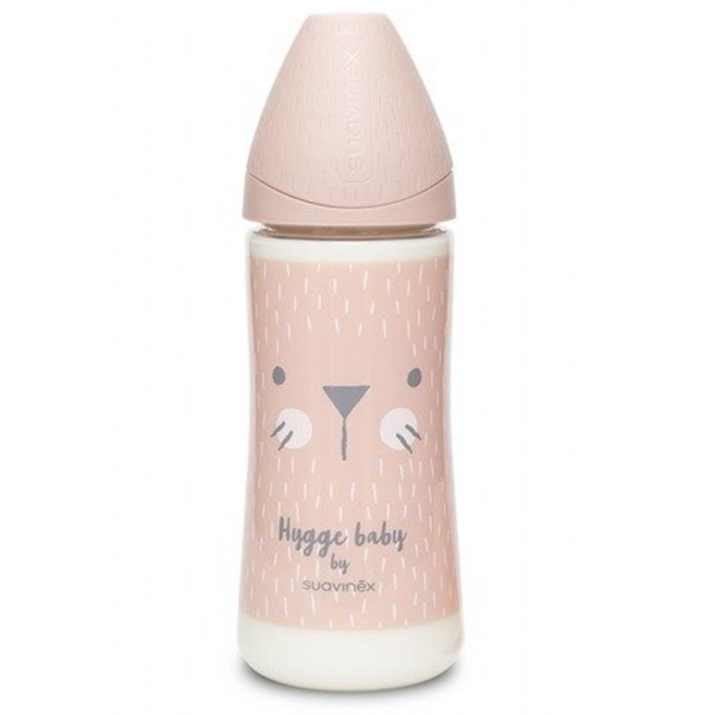 Пляшечка для годування Suavinex Hygge Затишні історії, 360 мл, рожева (306697) - зображення 1