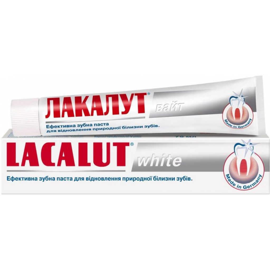 Зубна паста Lacalut white 75 мл (4016369696330) - зображення 1