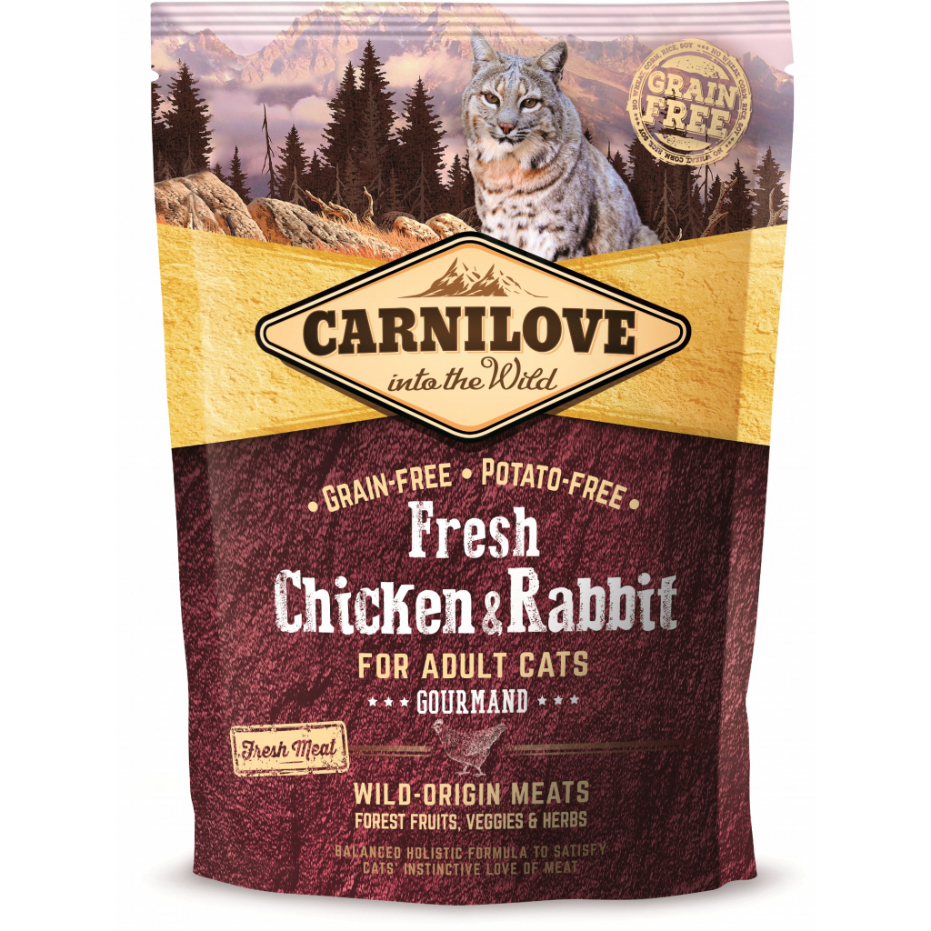 Сухий корм для собак Carnilove Fresh Gourmand з куркою і кроликом 400 г (8595602527373) - зображення 1