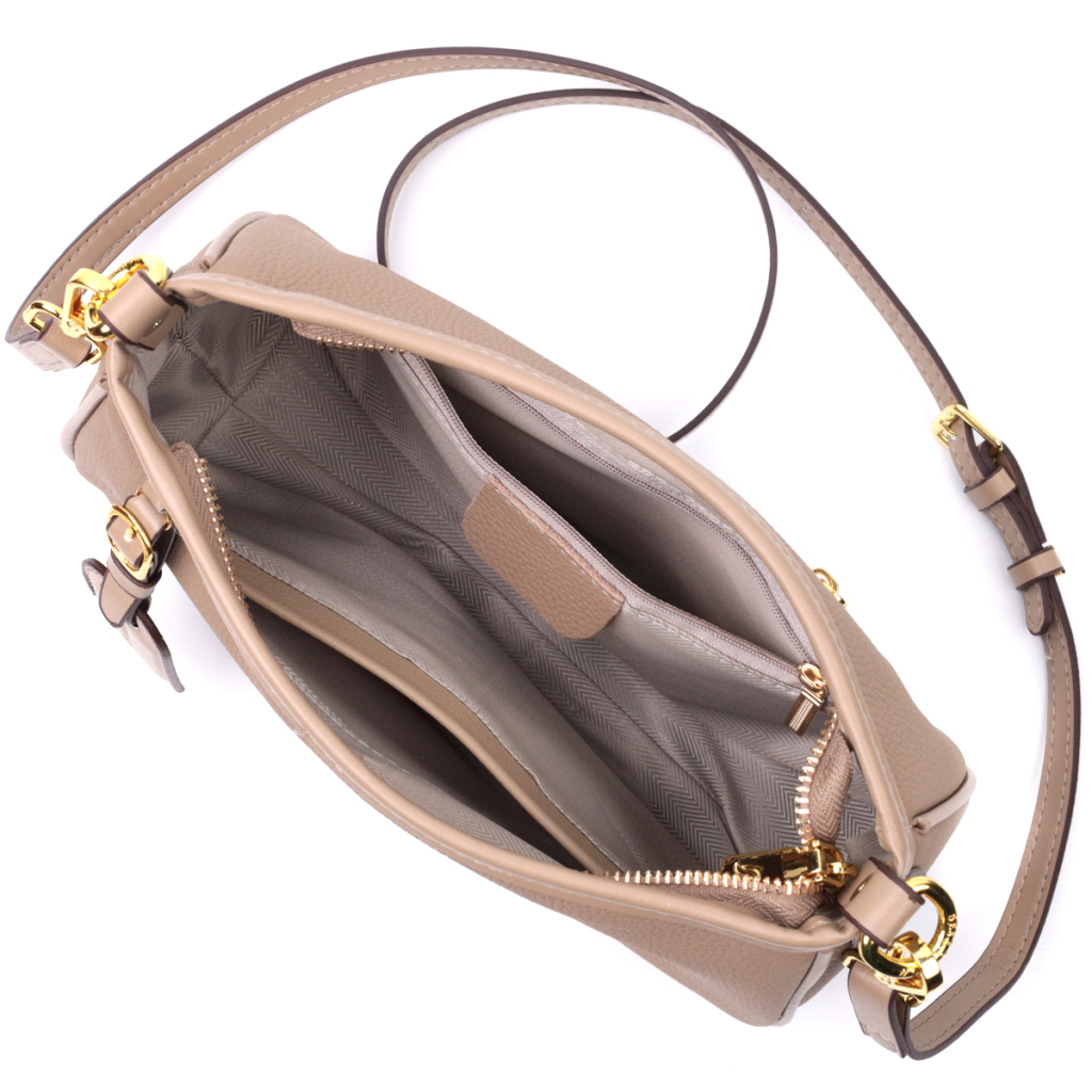 Сумка Vintage Жіноча з двома ручками із натуральної шкіри Бежева (22632) - зображення 8