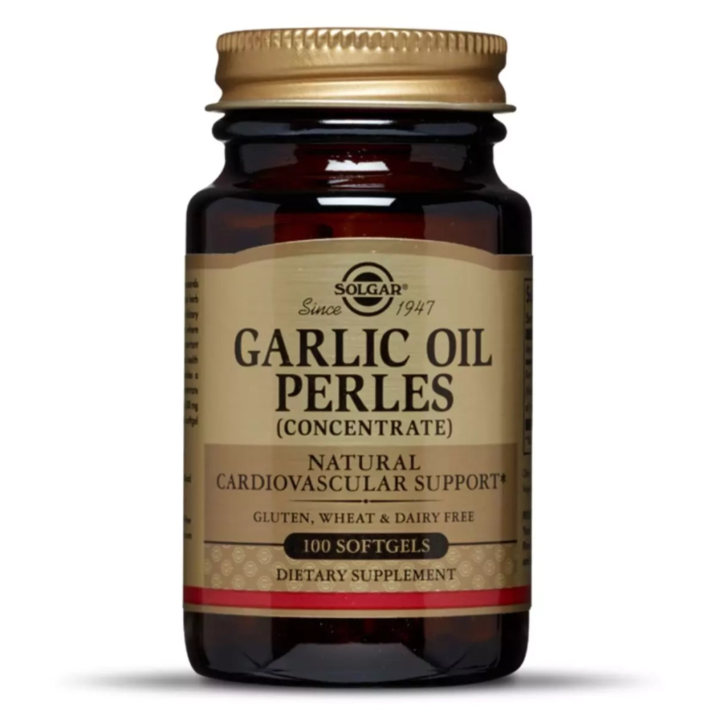 Вітамінно-мінеральний комплекс Solgar Часникова олія Перлес, Garlic Oil Perles, з ослабленим запахом (SOL01220) - зображення 1