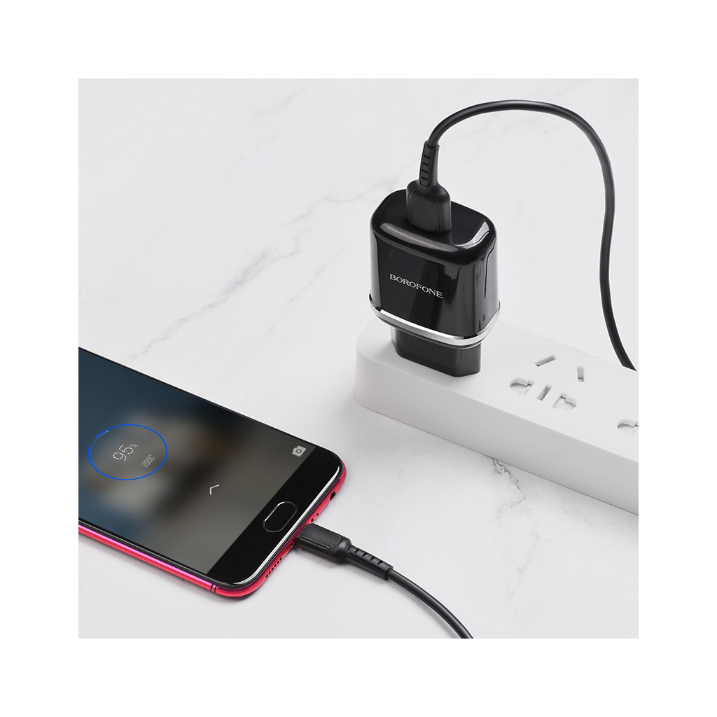 Зарядний пристрій BOROFONE BA36A High Black (BA36AMB) - зображення 8