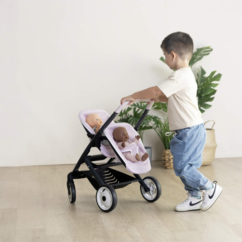 Коляска для ляльок Smoby для двійнят Maxi-Cosi Рожева перлина, 54 х 38, 5 х 64 см, 3+ (7600253221) - зображення 4