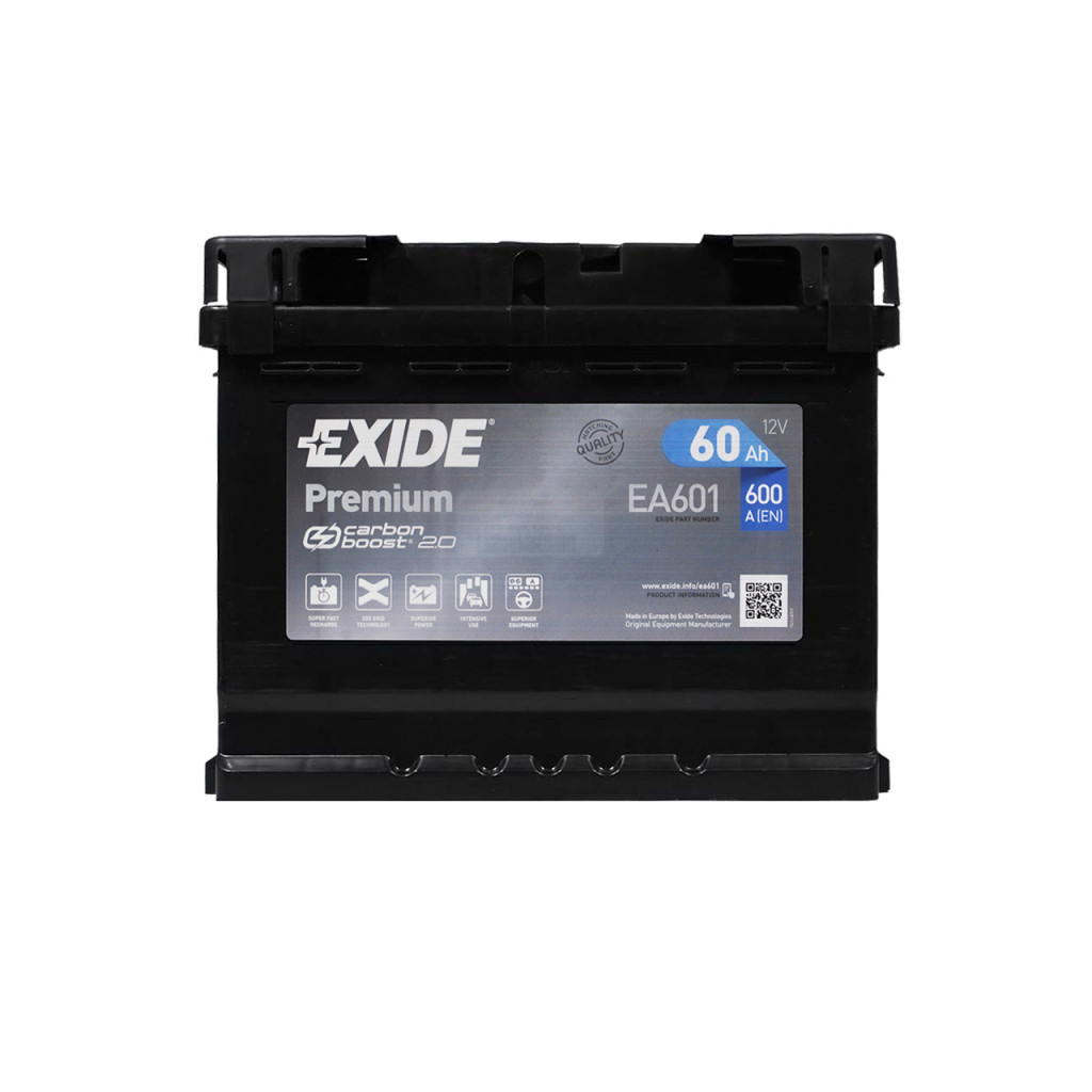 Акумулятор автомобільний EXIDE PREMIUM 60A (EA601) - изображение 1