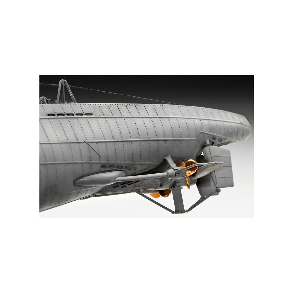 Збірна модель Revell Підводний човен Type VII C/41 рівень 4 масштаб 1:144 (RVL-05100) - зображення 4