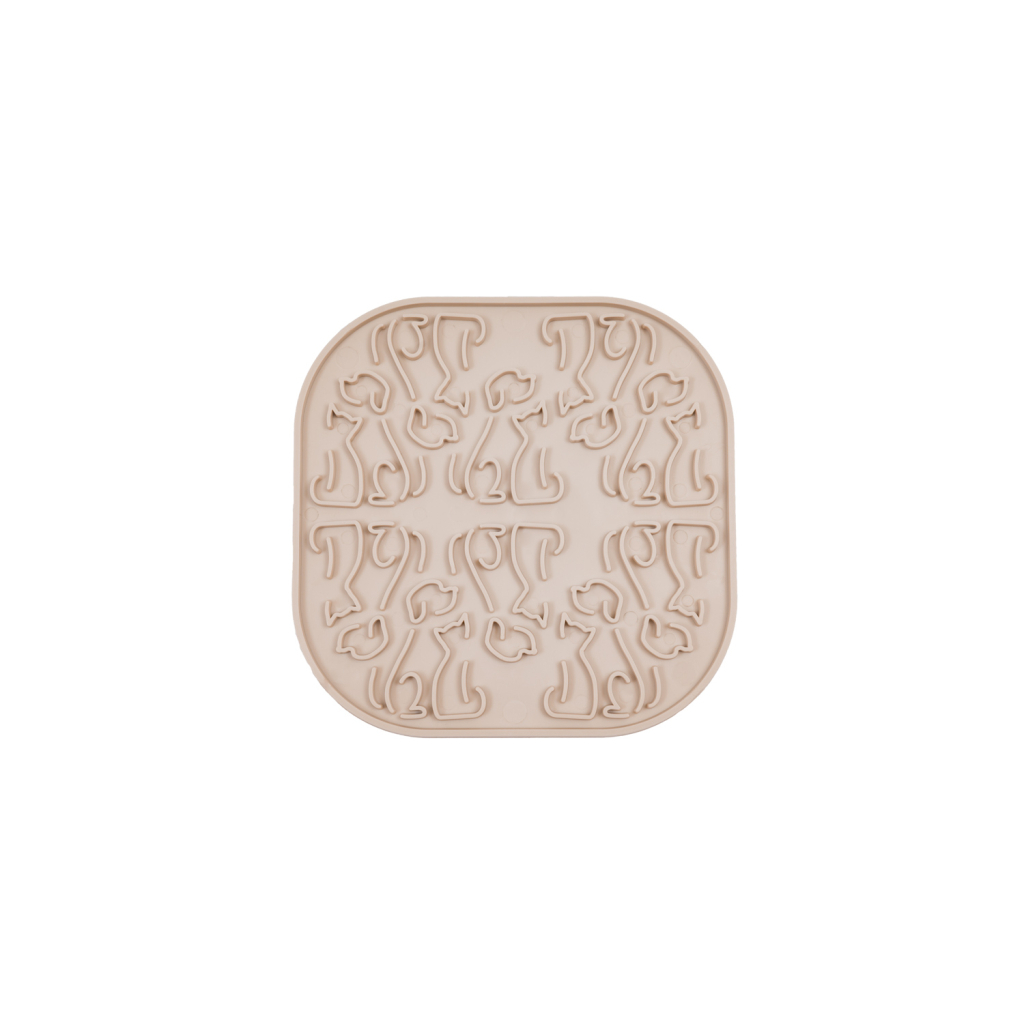 Універсальний посуд для тварин Fiboo Lollipop Килимок для злизування бежевий (FIB0038) - зображення 1