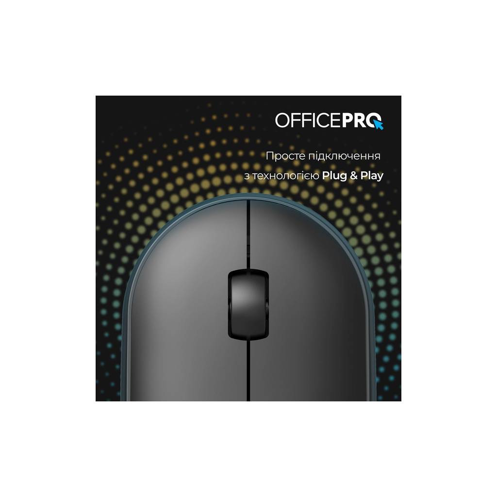 Мишка OfficePro M185B Silent Click Wireless Black (M185B) - зображення 8