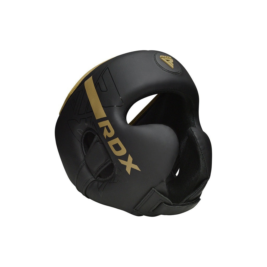 Боксерський шолом RDX F6 Kara Matte Golden S (HGR-F6MGL-S) - изображение 2
