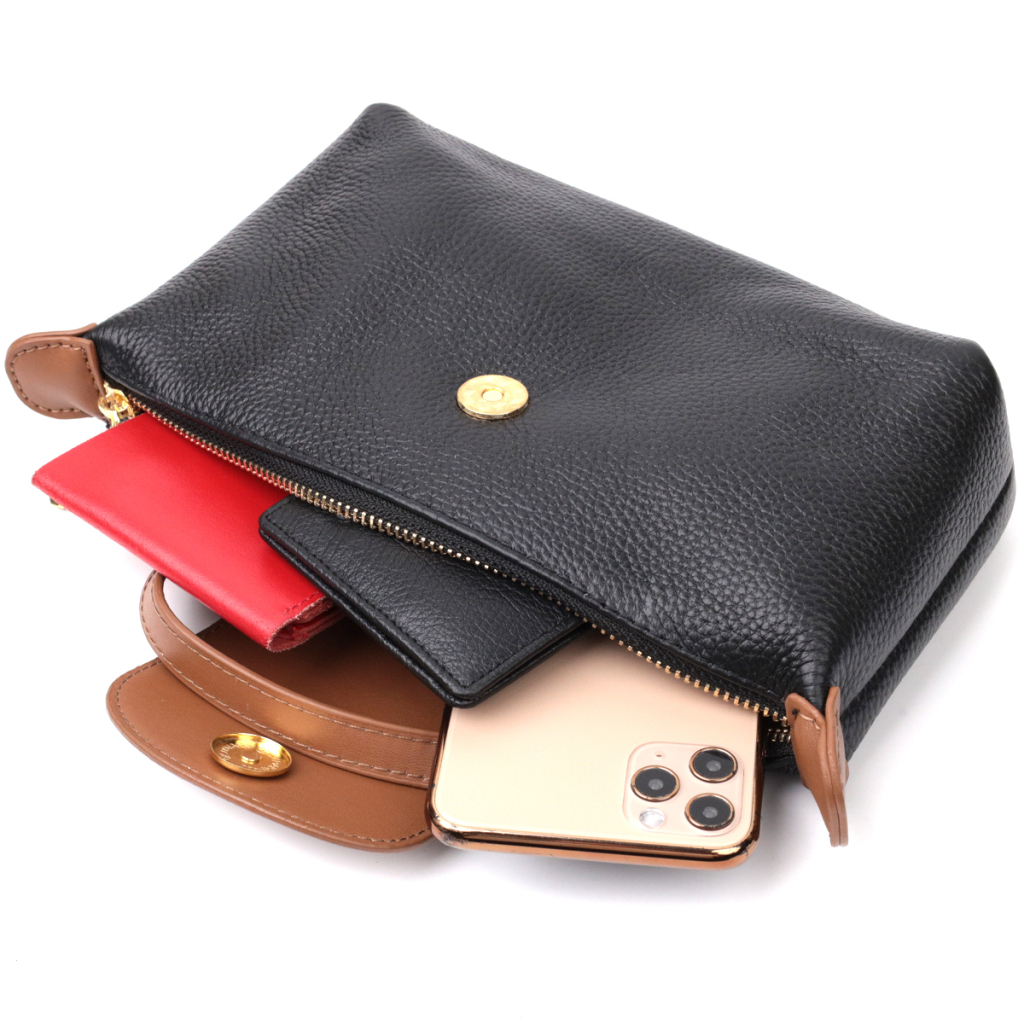 Сумка Vintage З натуральної шкіри Чорна (22252) - зображення 8