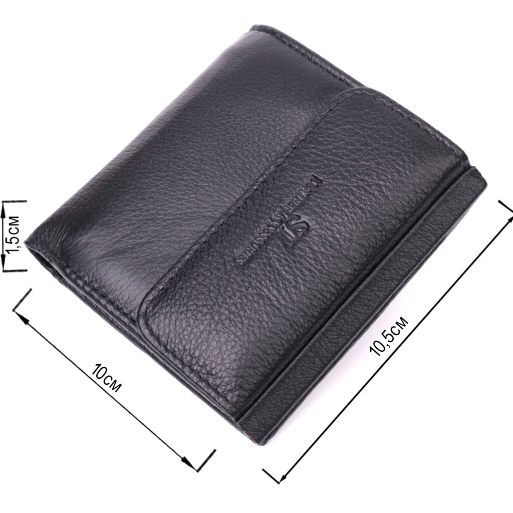 Гаманець ST Leather З натуральної шкіри Чорний (22542) - зображення 3
