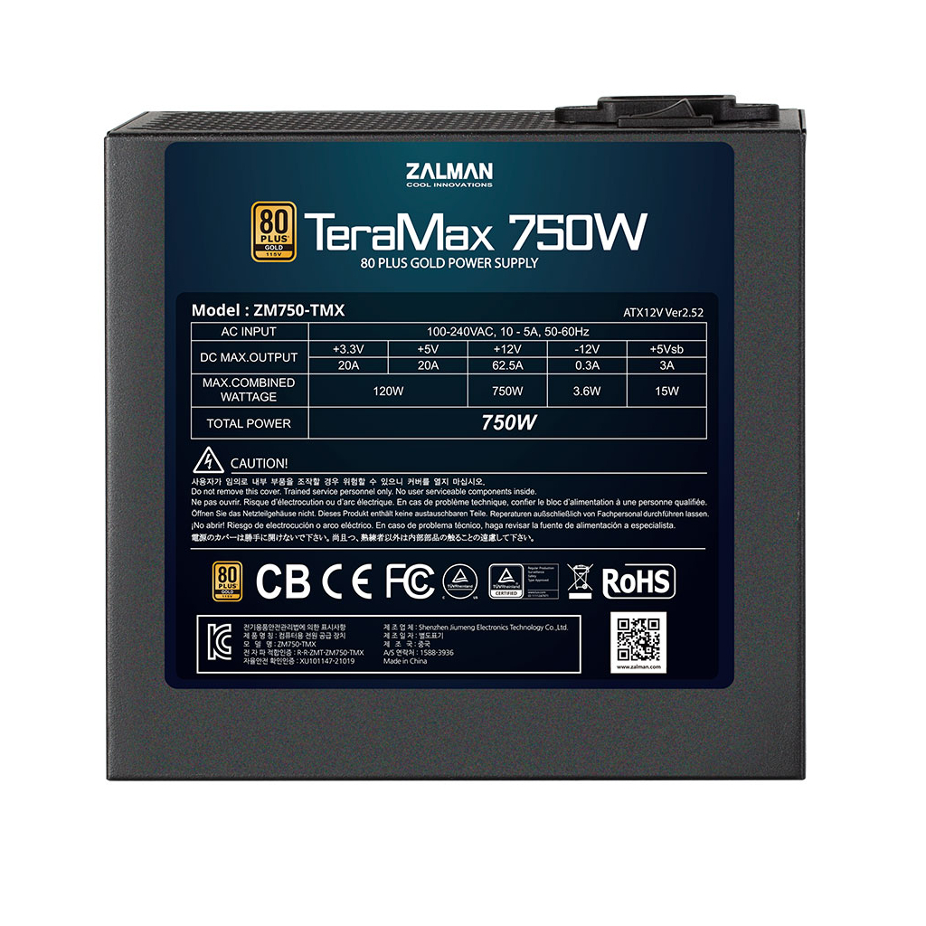 Блок живлення Zalman 750W TERAMAX (ZM750-TMX) - зображення 4