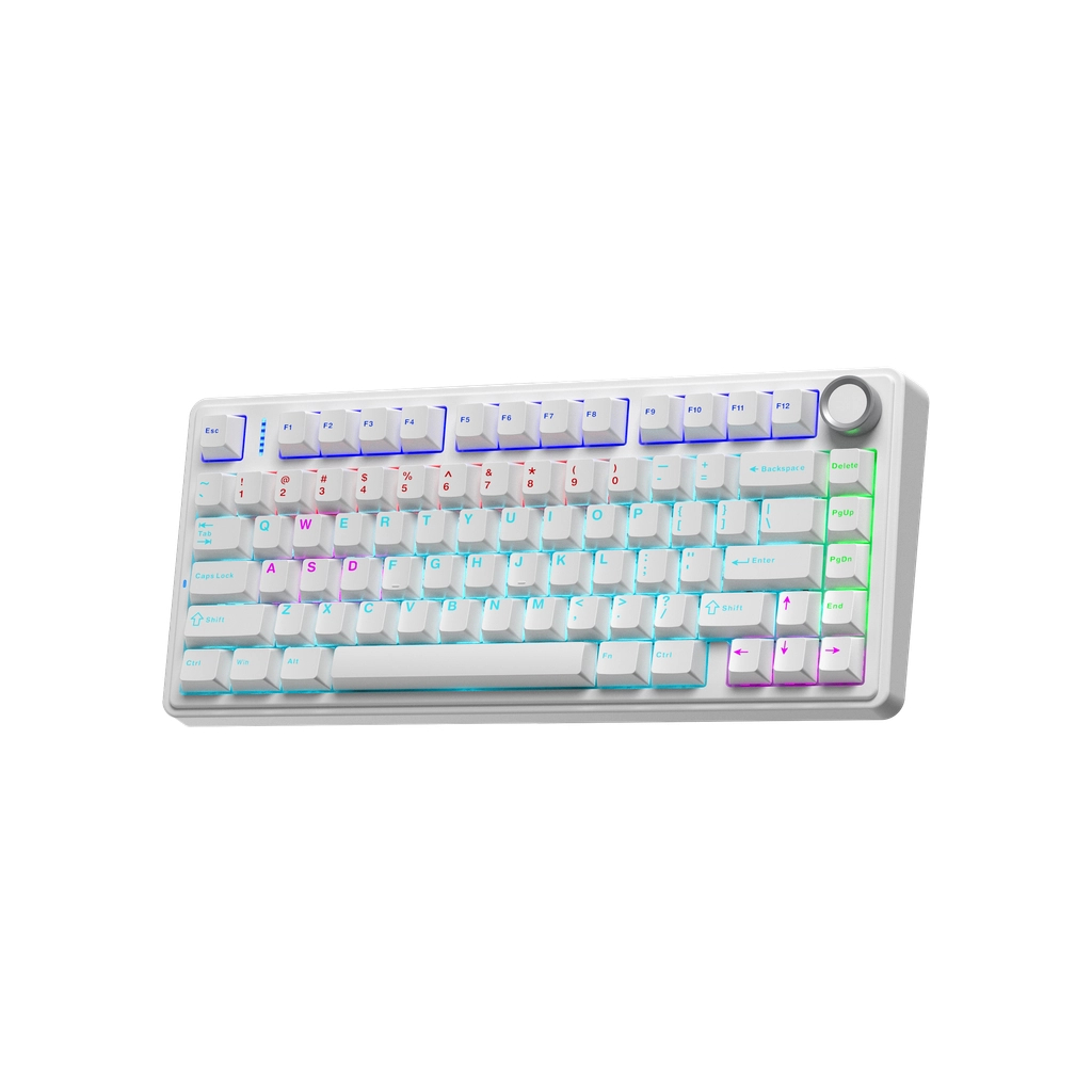 Клавіатура Aula F75 keycap KRGD Blue USB UA White (6948391202839) - зображення 3