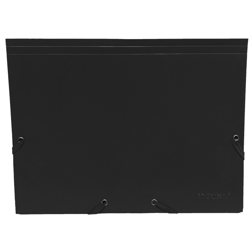 Папка на резинках H-Tone А4, чорна (FOLD-HT-JJ40941-B) - зображення 1