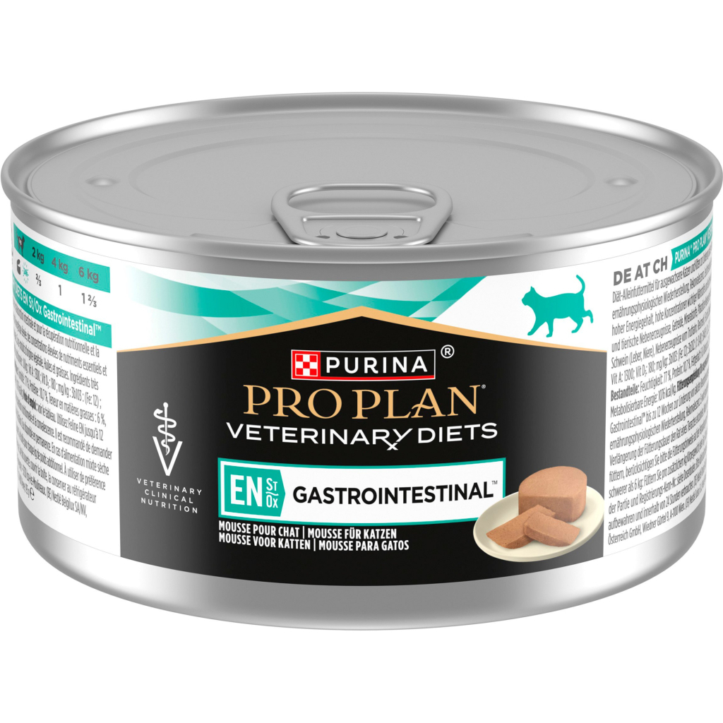 Вологий корм для кішок Purina Pro Plan Veterinary Diets EN Gastrointestinal При розладах кишкової абсорбції та годівлі у період відновлення 195 г (8445290093004) - зображення 2