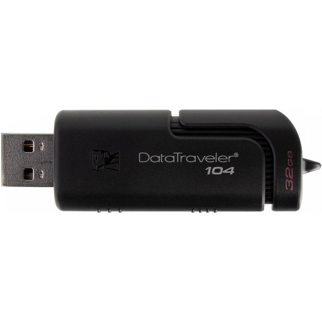 USB флеш накопичувач Kingston 32GB DataTraveller 104 Black USB 2.0 (DT104/32GB) - зображення 4