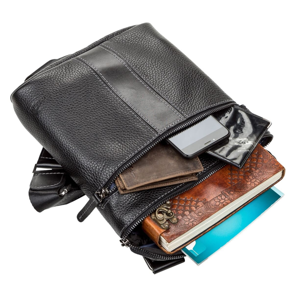 Сумка Shvigel Шкіряна Чорна (11102) - зображення 5