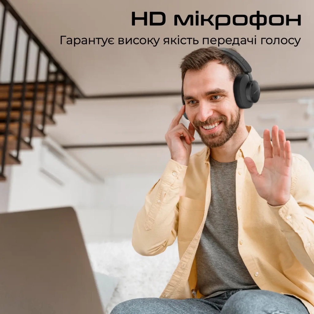 Навушники Promate Takt Black (takt.black) - зображення 8