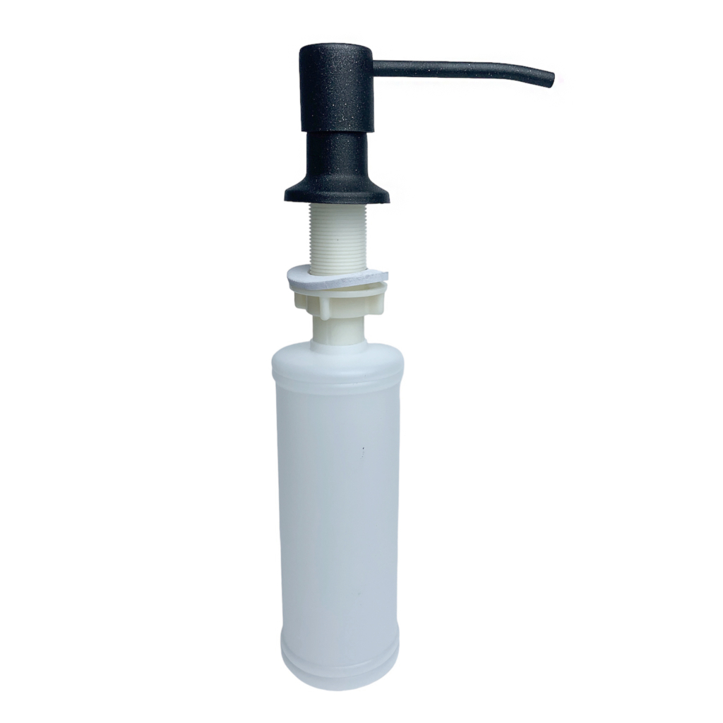 Мийка кухонна Adamant Horizon чорний + змішувач + дозатор + ополіскувач склянок + коланд (4824296106303) - зображення 3