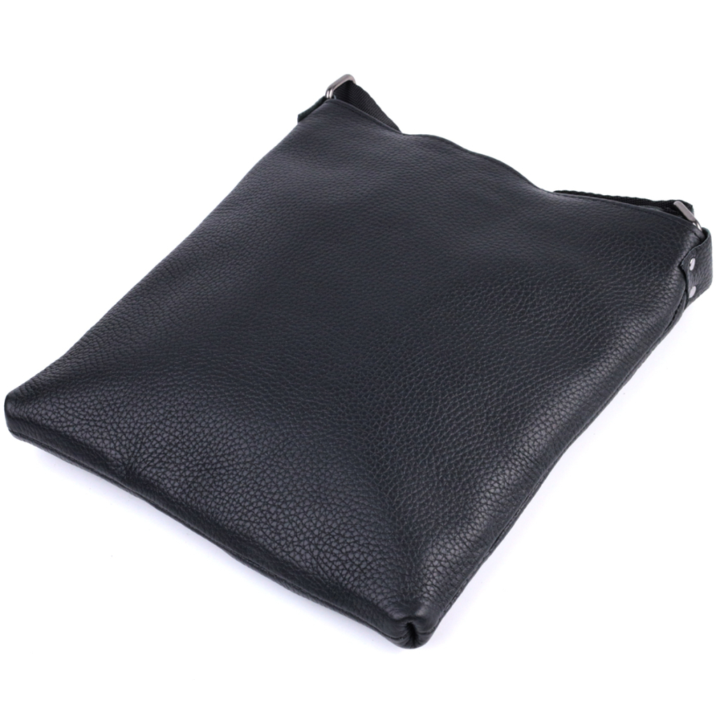 Сумка Shvigel Через плече з натуральної шкіри Чорна (22850) - зображення 6