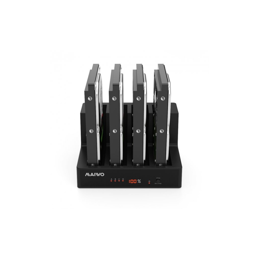 Док-станція для накопичувачів Maiwo 4*HDD 2,5"/3,5" SATA/SSD USB3.0 (K3094A) - зображення 5