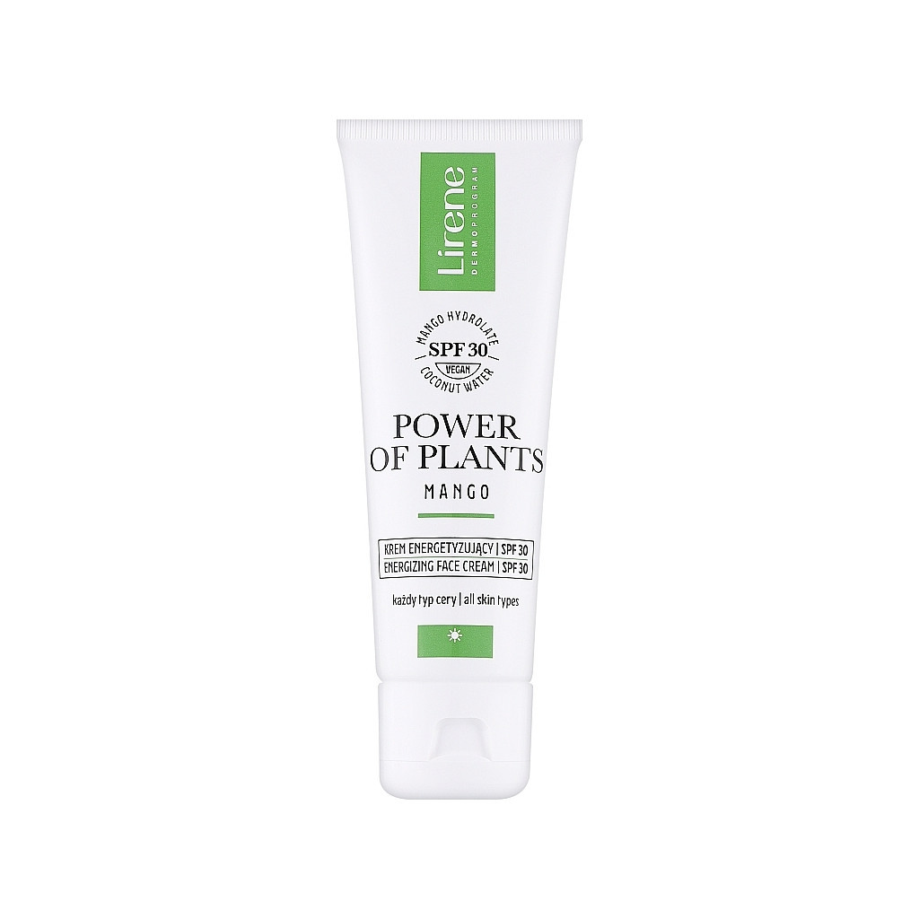 Крем для обличчя Lirene Power Of Plants Mango Energizing Face Cream SPF30 Енергетичний 50 мл (5900717774315) - зображення 1