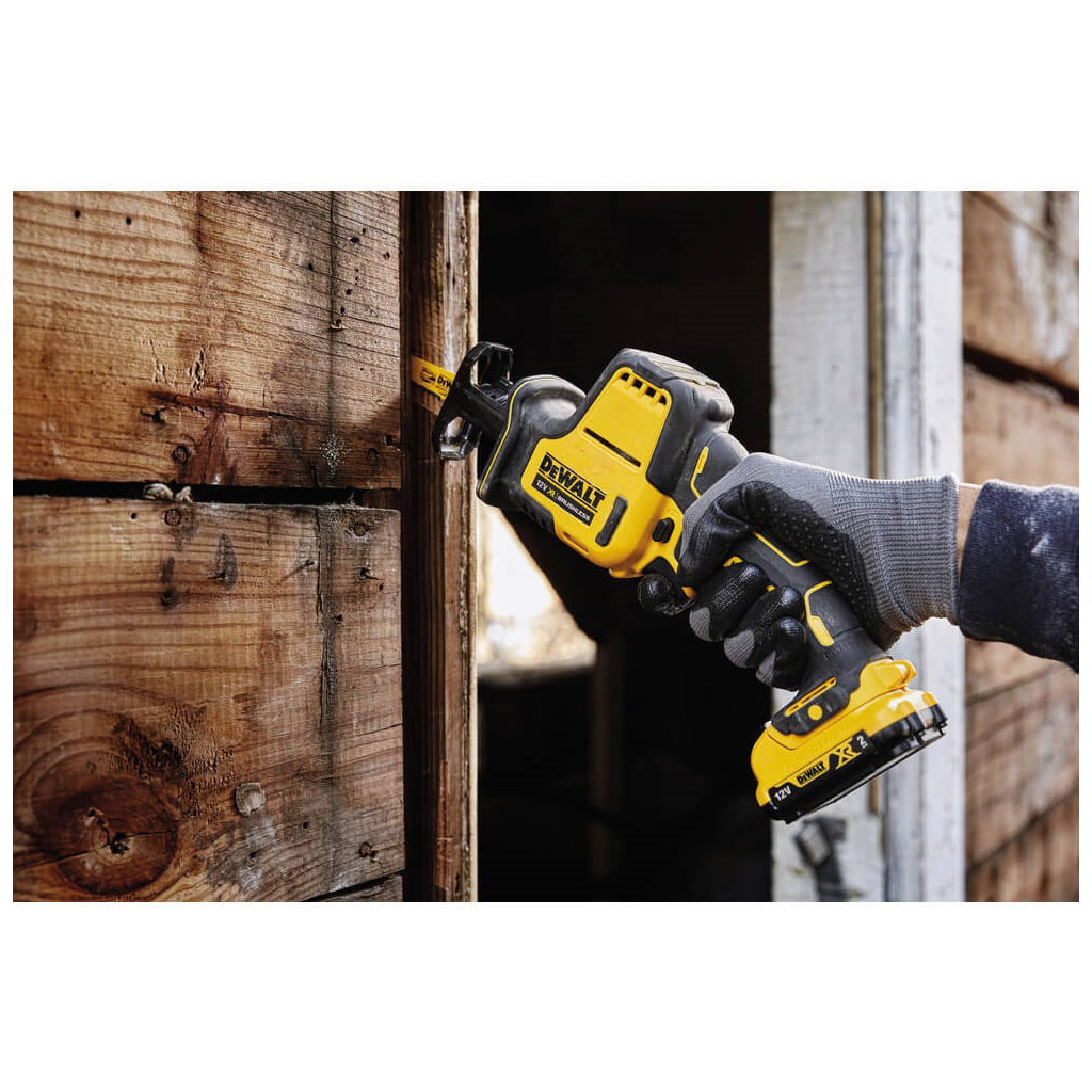 Шабельна пила DeWALT 10.8/12В XR Li-lon, 0 – 2800 хід/хв, 1.38 кг, (без АКБ та ЗП) (DCS312N) - изображение 5
